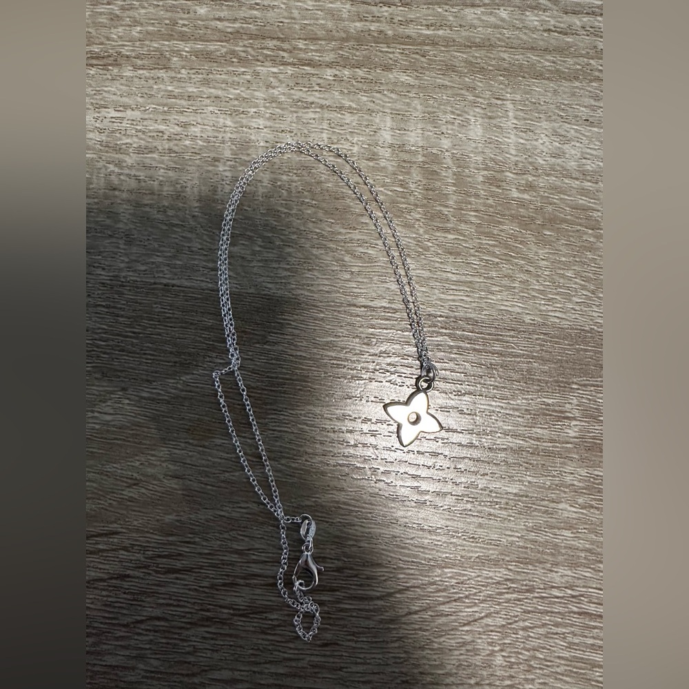 ✨Louis Vuitton Pendent w 925 Silver Chain Link Necklace✨